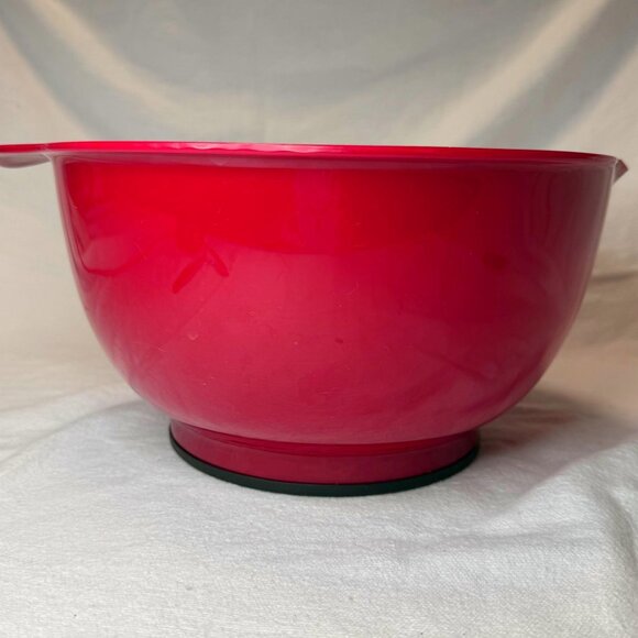 KitchenAid Red Mixing Bowl 4.5-Quart Pour Spout Handle Slip Resistant - Picture 2 of 6
